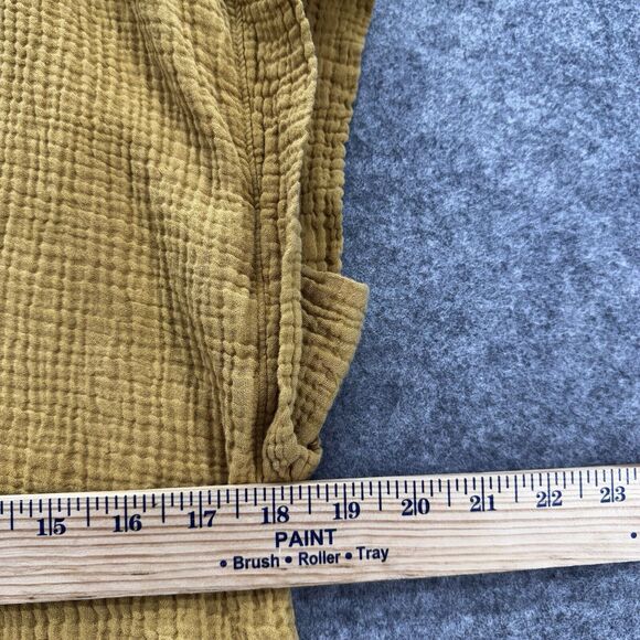 Anthropologie Womens Saturday Sunday Lydia Dress Size M Mustard Cotton Beach - Picture 10 of 12